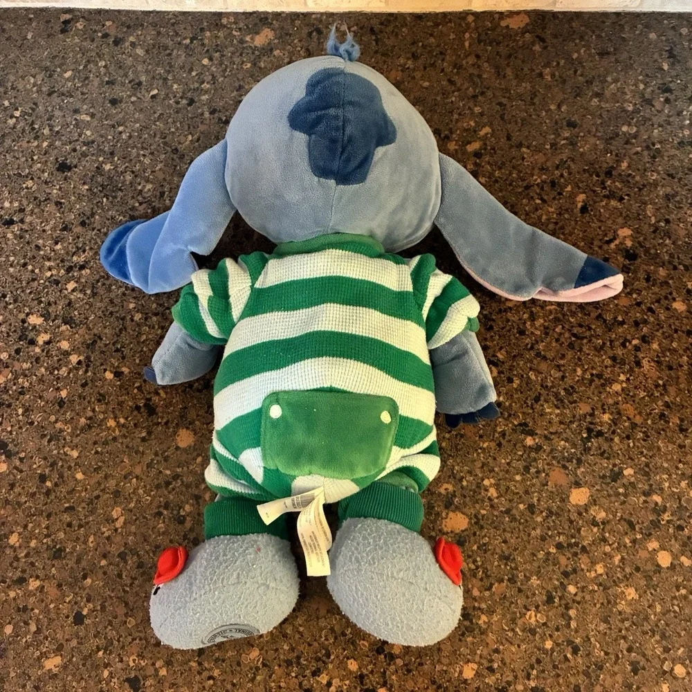 Disney Store Stitch Plush Bedtime Pajamas PJ Feet Lilo & Stitch Stuffed Animal